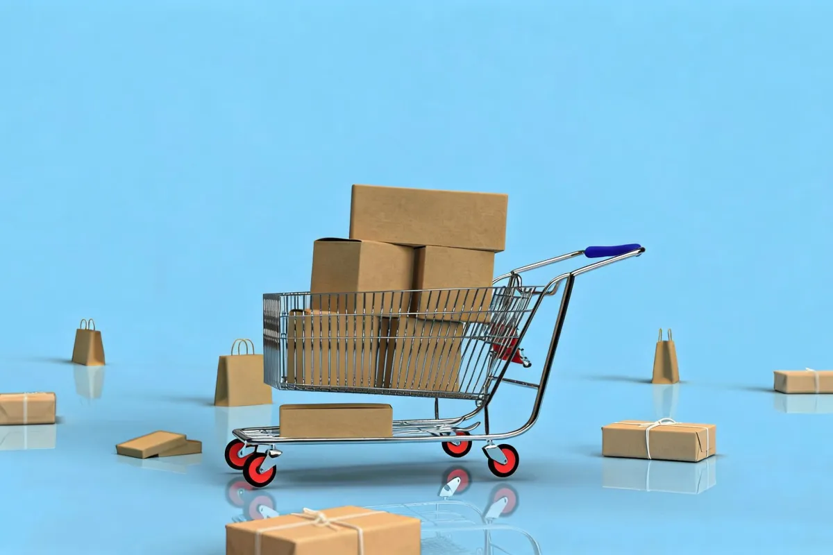 stationery products prepared for e-commerce orders