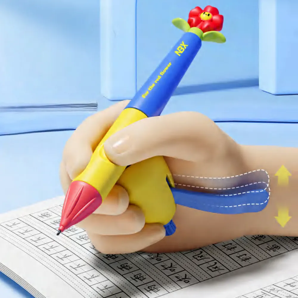 Flower-shaped posture correction pen for children